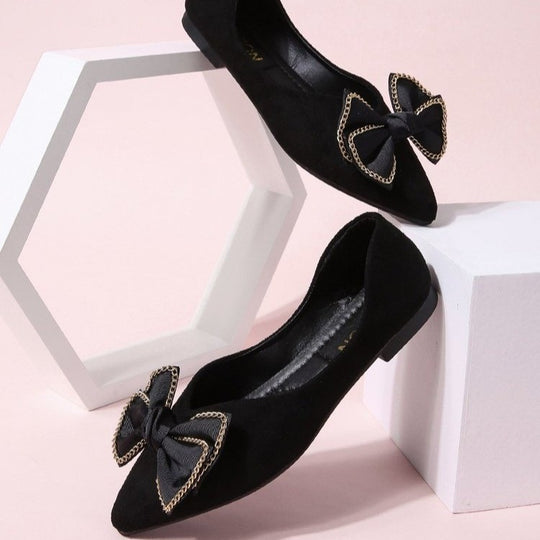 Damen Ballerinas mit elegantem Schleifen-Design R&B