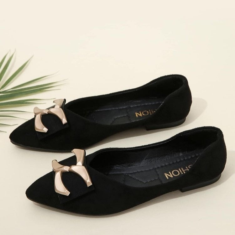 Damen Ballerinas mit modischem Schleifen-Detail R&B