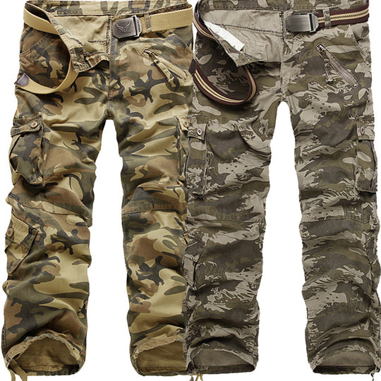 Herren Cargo-Hose mit elastischem Bund und vielseitigen Taschen R&B