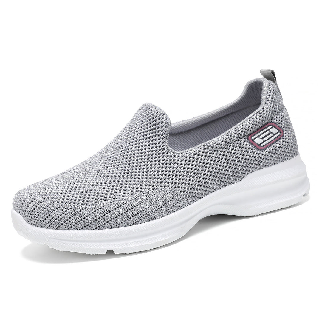 Damen Nahtlose Slip-On Freizeitschuhe mit atmungsaktiver Mesh-Oberfläche R&B