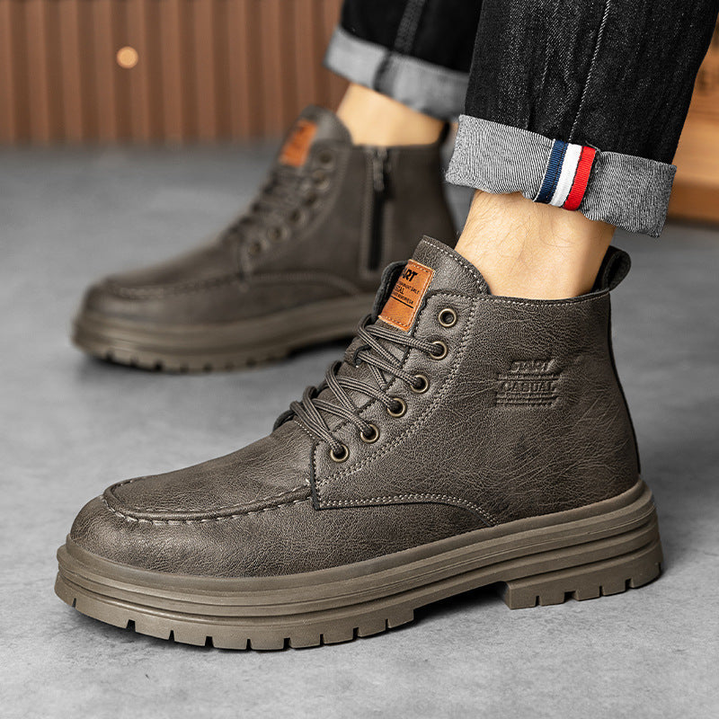 Damen Hochwertige und strapazierfähige Schnürboots aus Kunstleder R&B