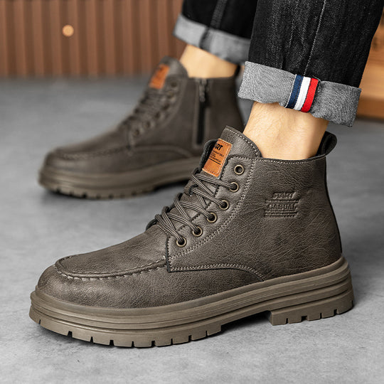 Damen Hochwertige und strapazierfähige Schnürboots aus Kunstleder R&B