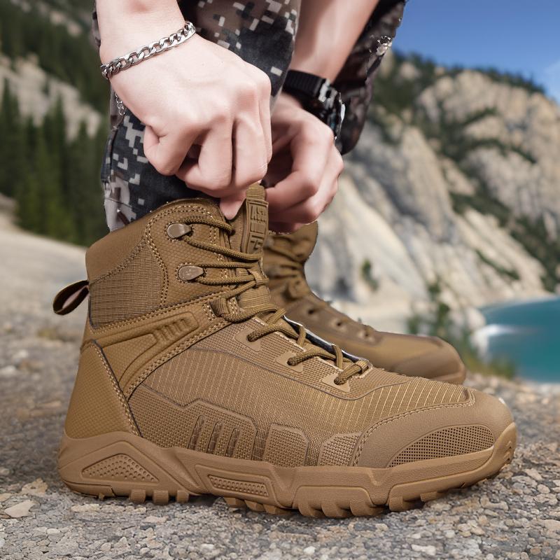 Herren hochwertige taktische Stiefel mit strapazierfähigem Obermaterial R&B
