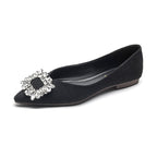 Damen Ballerinas mit funkelndem Strassdetail
