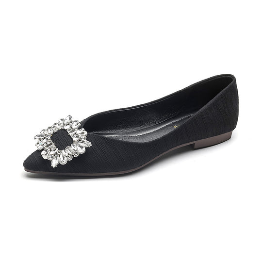 Damen Ballerinas mit funkelndem Strassdetail R&B