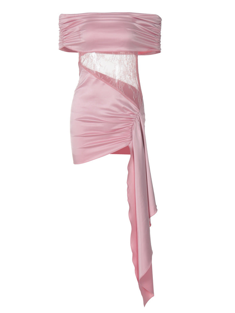 Damen Schickes Abendkleid mit elegantem Schnitt und Transparenten Elementen R&B