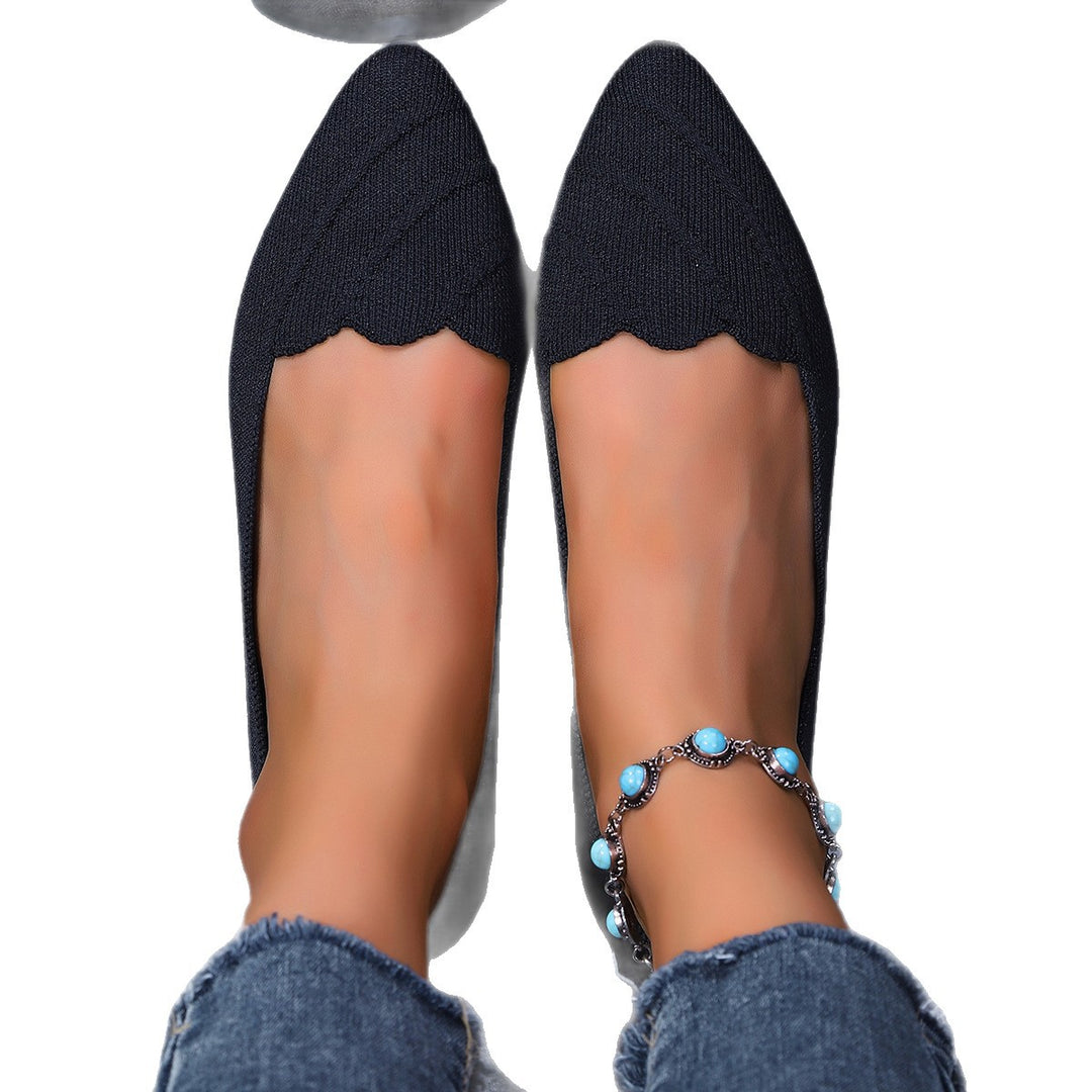 Damen Ballerinas mit elegantem Herz-Ausschnitt R&B