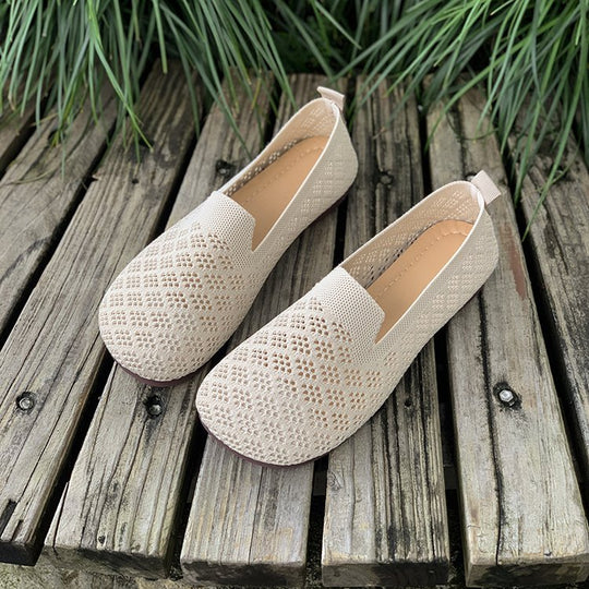Damen luftige Slip-On Clogs mit atmungsaktivem Netzdesign und flexiblem Fußbett R&B