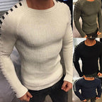 Herren strukturierter Pullover mit modernem Schnitt und kreativen Details R&B