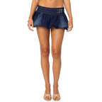 Damen Crop-Top mit raffiniertem Wickel-Design und Rüschendetails R&B