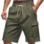 Herren Cargo-Shorts mit verstellbarem Kordelzug und praktischen Seitentaschen R&B