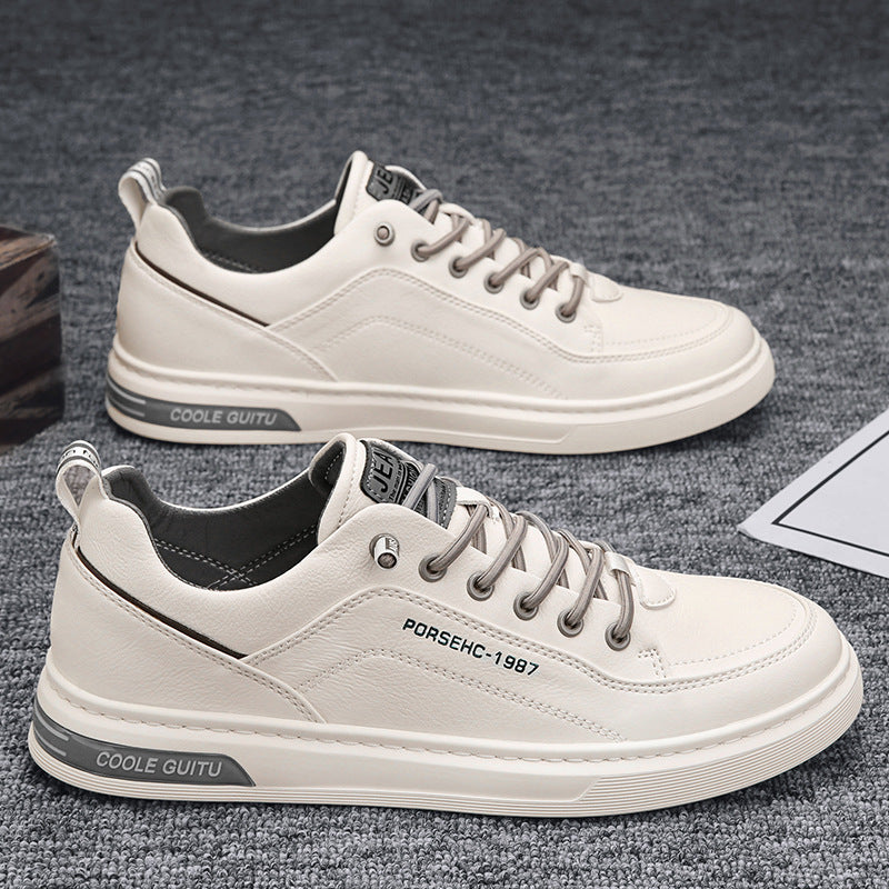 Damen Elegante Sneakers aus weichem Leder mit dämpfender Laufsohle