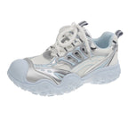 Damen sportliche Lauf-Sneaker mit atmungsaktiver Mesh-Oberfläche und robustem Sohlenprofil R&B