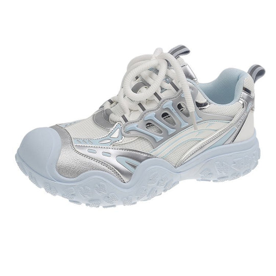 Damen sportliche Lauf-Sneaker mit atmungsaktiver Mesh-Oberfläche und robustem Sohlenprofil R&B