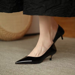 Damen elegante Slingback-Pumps mit spitzem Zehenbereich R&B