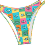 Damen Triangel-Bikini mit auffälligem grafischen Design R&B