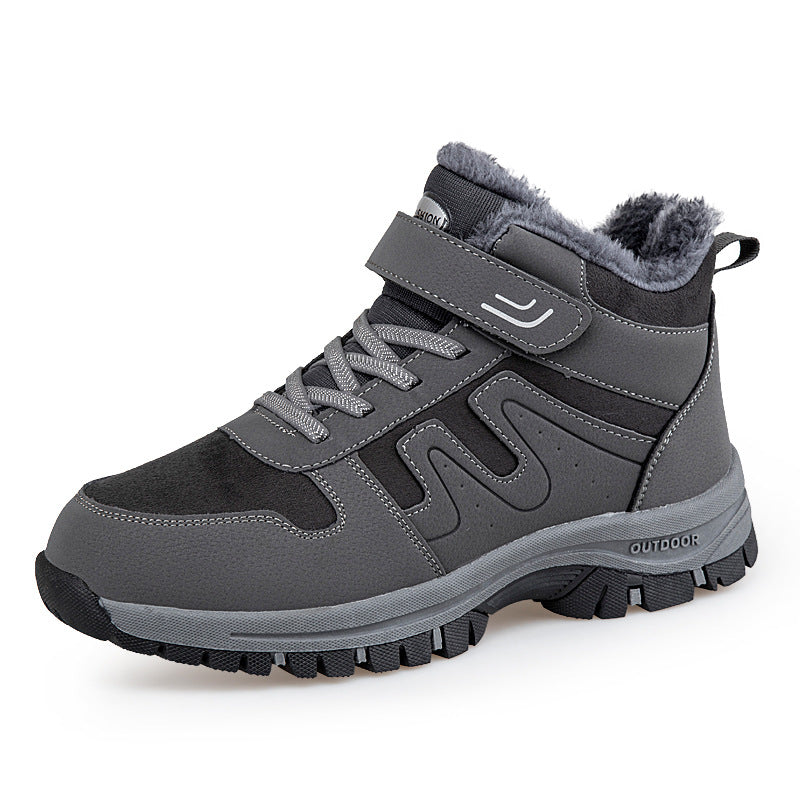Damen Winterstiefel mit praktischem Klettverschluss und isolierender Innensohle R&B