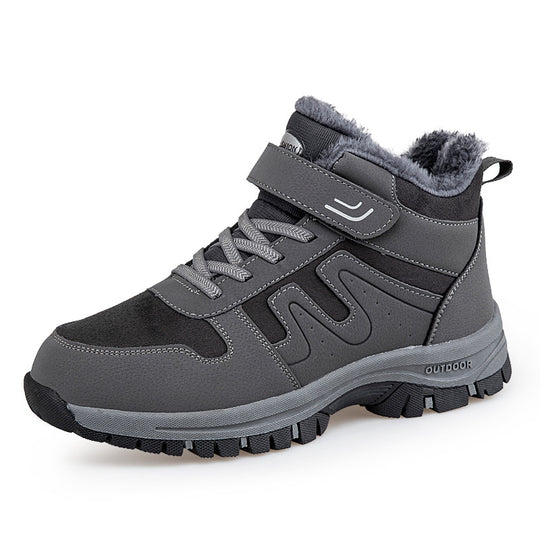 Damen Winterstiefel mit praktischem Klettverschluss und isolierender Innensohle R&B