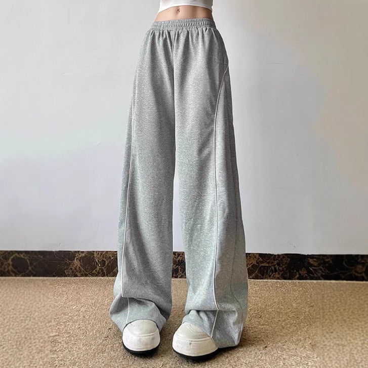 Damen Lässige Jogginghose mit weitem Schnitt und elastischem Bund R&B