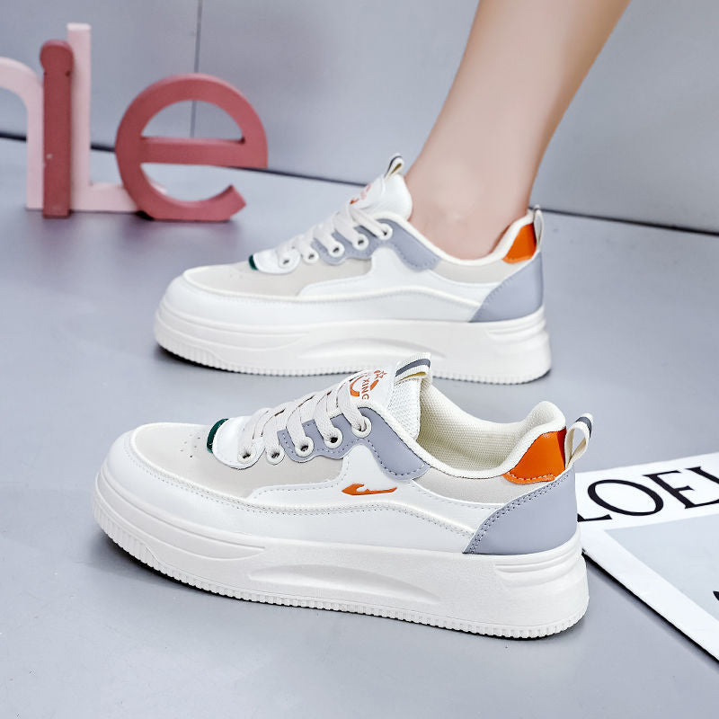 Damen sportliche Sneaker mit luftiger Sohle und verstärktem Fersenschutz R&B