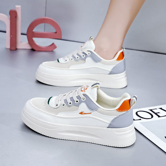 Damen sportliche Sneaker mit luftiger Sohle und verstärktem Fersenschutz R&B