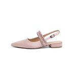 Damen Slingback Pumps mit feinem Glitzerdetail R&B