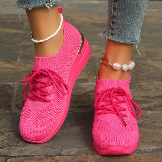 Damen Komfortable und atmungsaktiveSneaker mit glitzerndem Akzent R&B