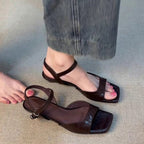 Damen modische Sling-Sandalen mit elegantem Riemen und komfortabler Sohle R&B
