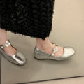 Damen elegante Ballerinas mit floralen Akzenten und komfortablem Fußbett R&B