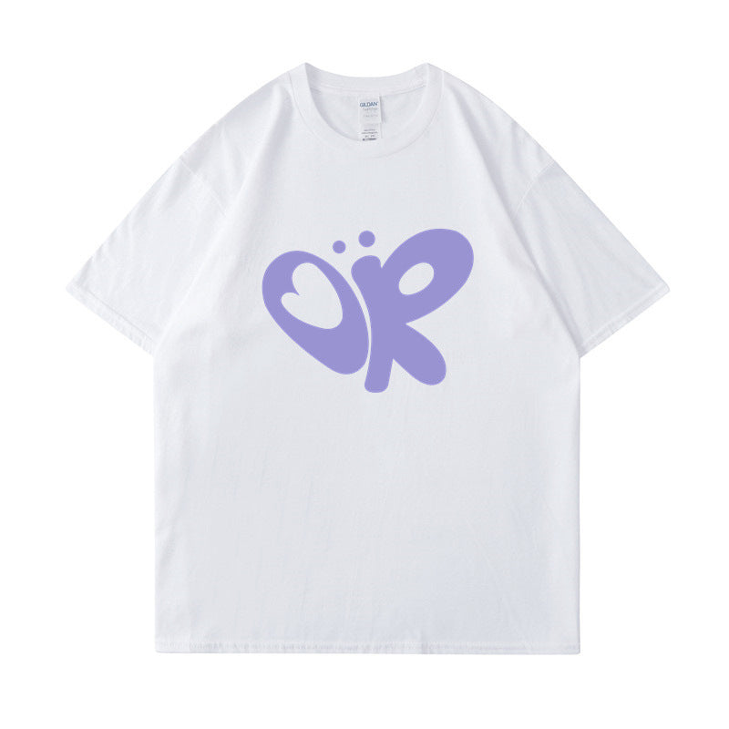 Damen lässiges T-Shirt mit einzigartigem Grafikdruck