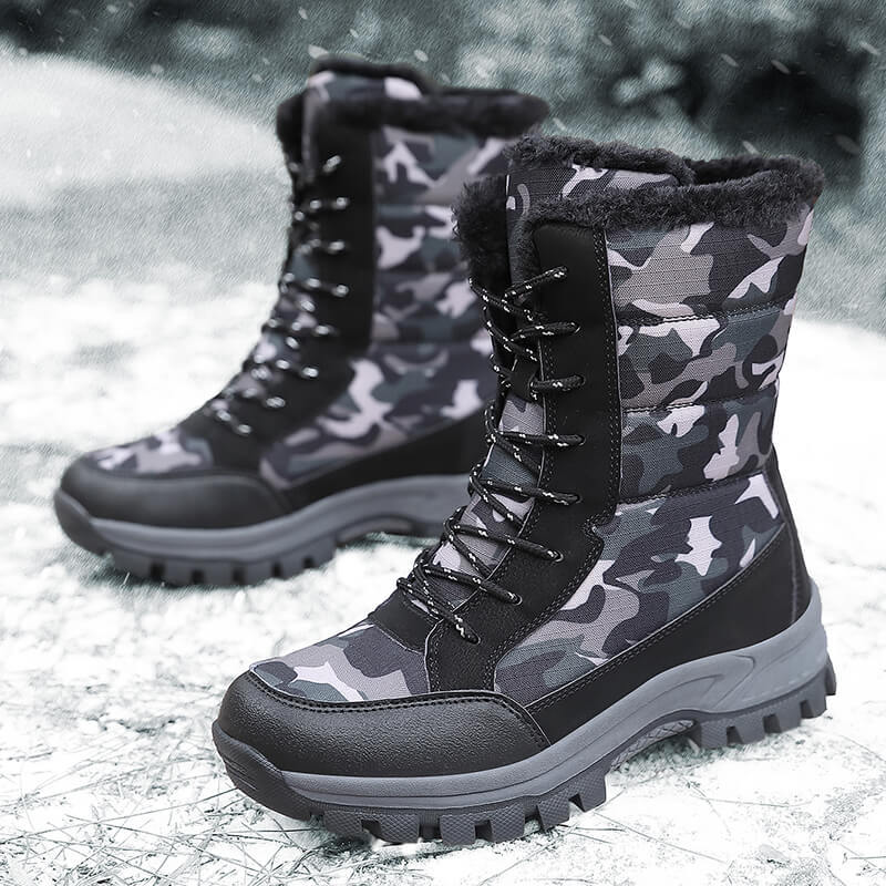 Damengefütterte Winterboots mit isolierendem Innenfutter und rutschfester Profilsohle R&B