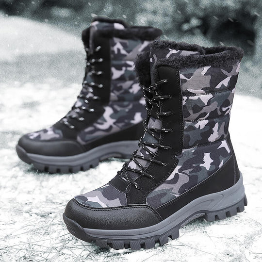 Damengefütterte Winterboots mit isolierendem Innenfutter und rutschfester Profilsohle R&B
