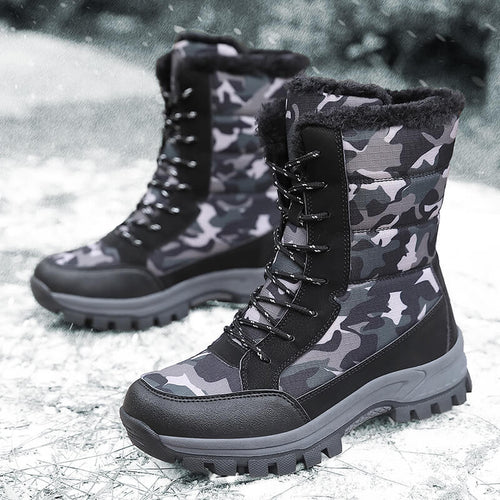 Damengefütterte Winterboots mit isolierendem Innenfutter und rutschfester Profilsohle R&B