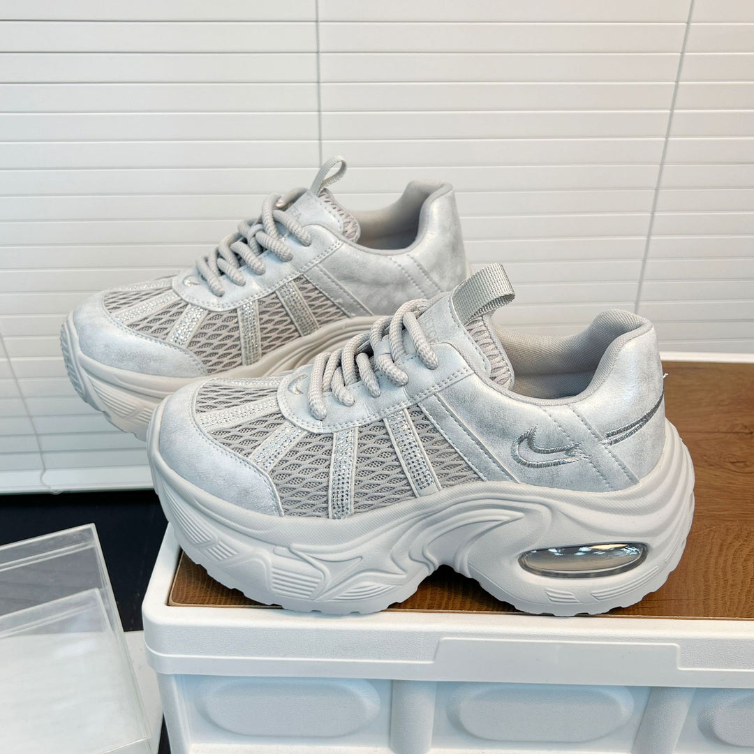 Damen Sportliche Trend-Sneaker mit atmungsaktiver Mesh-Oberfläche und dämpfendem Fußbett R&B