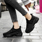 Damen Sportliche Sneaker mit elastischem Halt und atmungsaktiver Oberflächenstruktur R&B