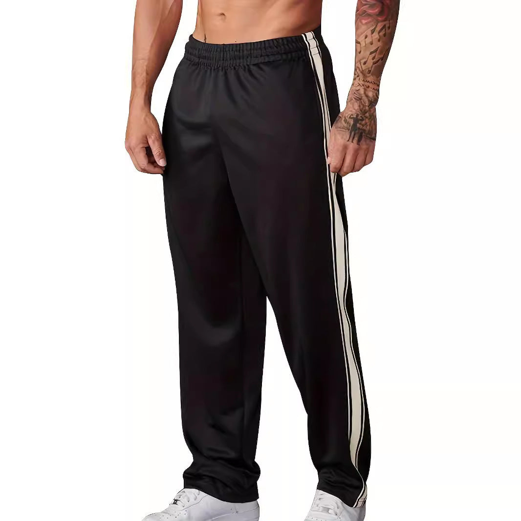 Herren Sportliche Freizeithose mit seitlichem Streifen R&B