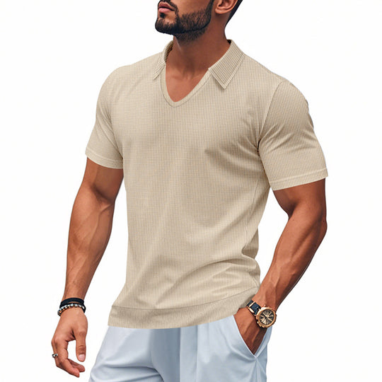 Herren Polo-Shirt mit strukturiertem Design und modernem Schnitt R&B