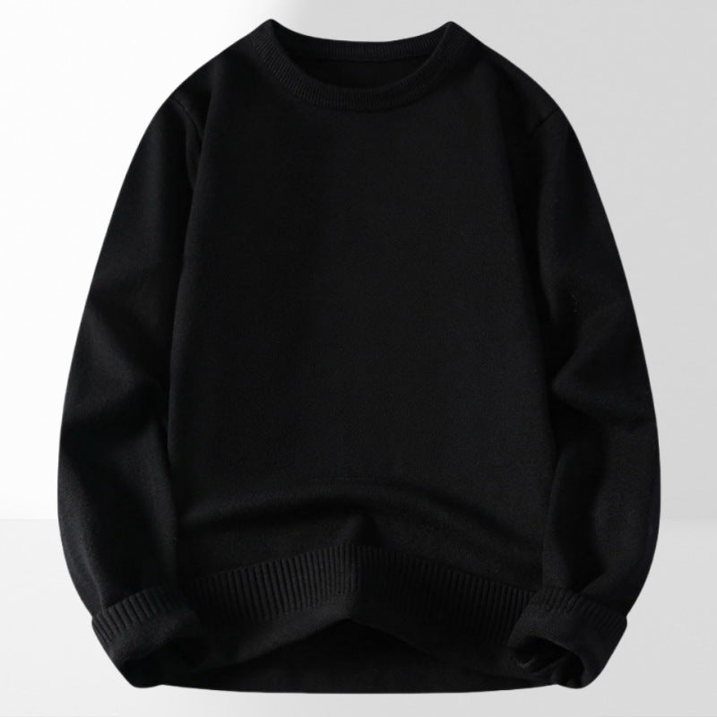 Damen bequemer und eleganter Rundhalsausschnitt Pullover R&B