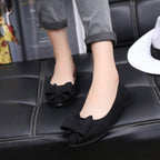 Damen Ballerina mit dekorativen Schleifenapplikationen und bequemer Passform R&B