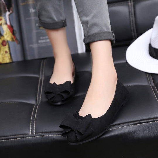 Damen Ballerina mit dekorativen Schleifenapplikationen und bequemer Passform R&B
