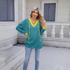 Damen modischer Cropped Pullover mit auffälligem Schnürdetail R&B