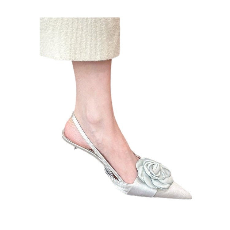 Damen Slingpumps mit Blumenapplikation R&B