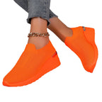 Damen bequeme Sneakers im Leopardenmuster R&B