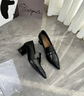 Damen elegante Slingback-Pumps mit spitz zulaufendem Design und dekorativem Riemen