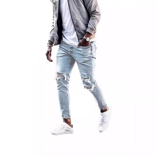 Herren Destroyed Jeans mit modernen Distressed-Effekten R&B