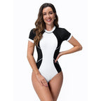 Damen Slim Fit Einteiler Badeanzug mit sportlicher Passform R&B