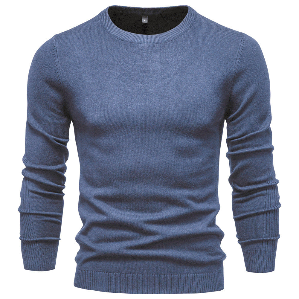 Herren Rundhals Pullover aus hochwertiger Baumwolle R&B