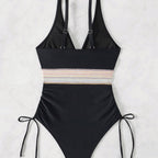 Damen Eleganter Einteiler mit Raffungen R&B
