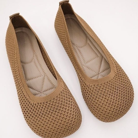 Damen Ballerinas mit atmungsaktivem Obermaterial und weicher Innensohle R&B