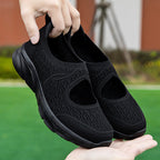 Damen Slip-On Freizeitschuhe mit atmungsaktivem Textil-Obermaterial